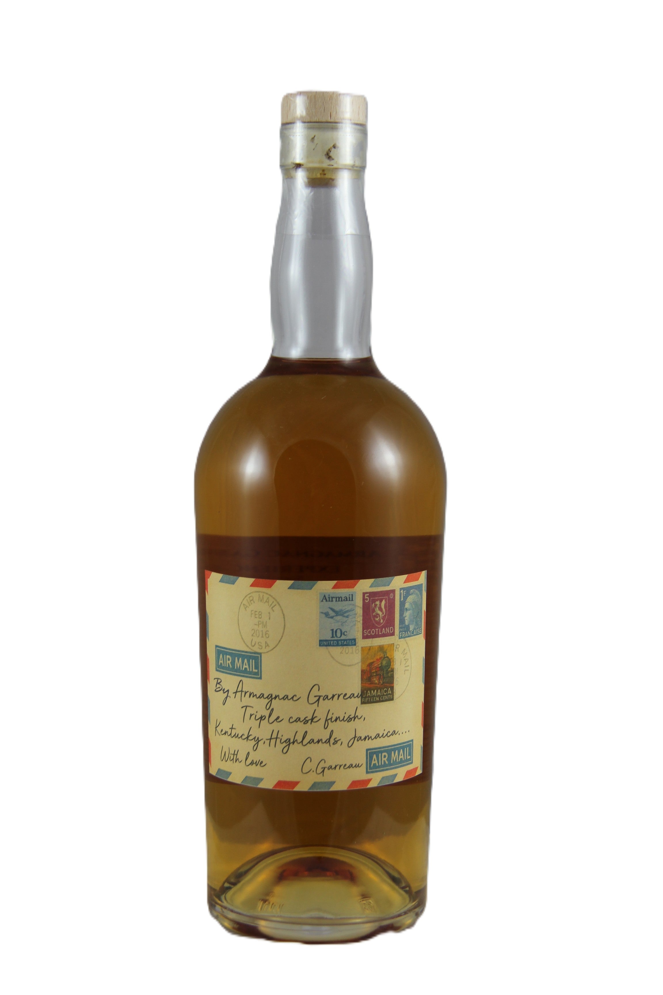 Nouveau - "Air Mail" - l'eau de vie gasconne veillie en fût de Rhum "Longpond"